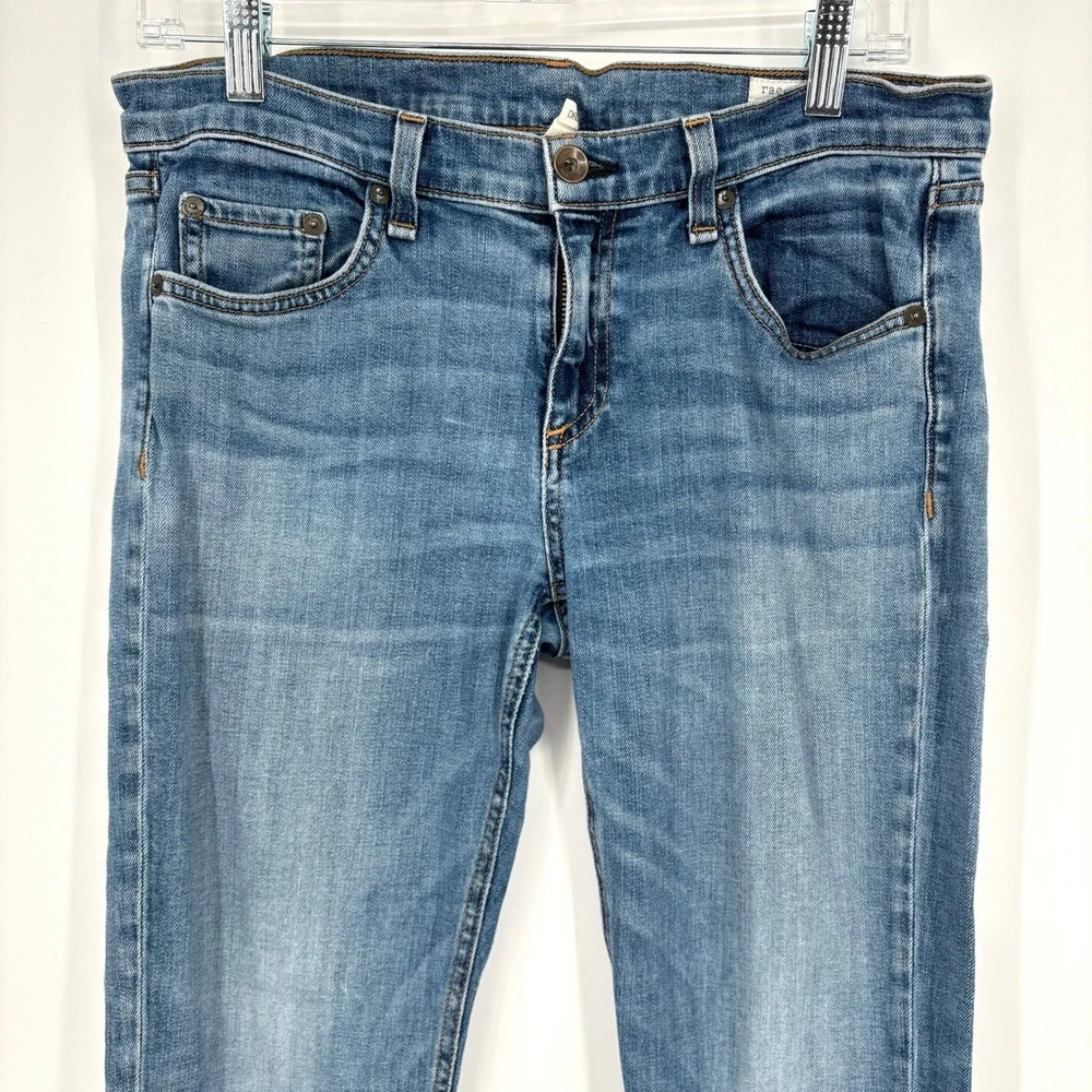 Rag & Bone‎ The Dre Slim Boyfriend Jeans Perry Wash Blue Skinny Denim Size 29